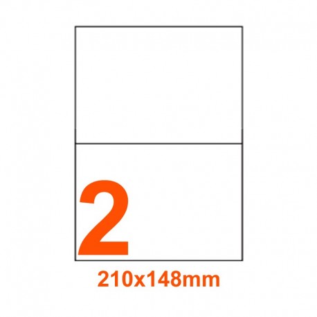 Etichette adesive Adesivo Rinforzato 210x148mm color Bianco
