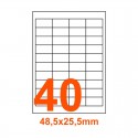 Etichette adesive Coprenti 48,5x25,4mm color Bianco