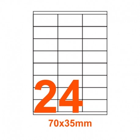 Etichette adesive Rimovibili 70x35mm color Bianco
