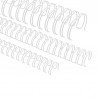 Spirali metalliche per rilegature 24 anelli, 12,7mm (1/2"), bianco