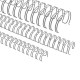 Spirali metalliche per rilegature 24 anelli, 8mm (5/16"), argento
