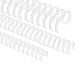 Spirali metalliche per rilegature 24 anelli, 8mm (5/16"), bianco
