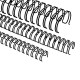 Spirali metalliche per rilegature 24 anelli, 6,9mm (1/4"), nero