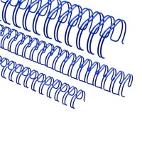 Spirali metalliche per rilegature 34 anelli, 12,7mm (1/2"), blu