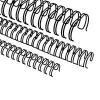 Spirali metalliche per rilegature 23 anelli, 25,4mm (1"), nero