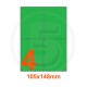 Etichette adesive pastello 105x148mm color Verde