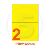 Etichette adesive pastello 210x148mm color Giallo