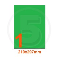 Etichette adesive pastello 210x297mm color Verde