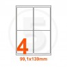 Etichette adesive Riciclate 99,1x139mm color Bianco
