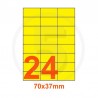 Etichette adesive pastello 70x37mm color Giallo