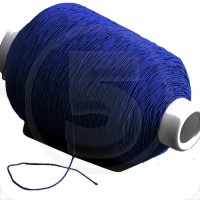 Cordino elastico in bobina, spessore 1mm, blu scuro