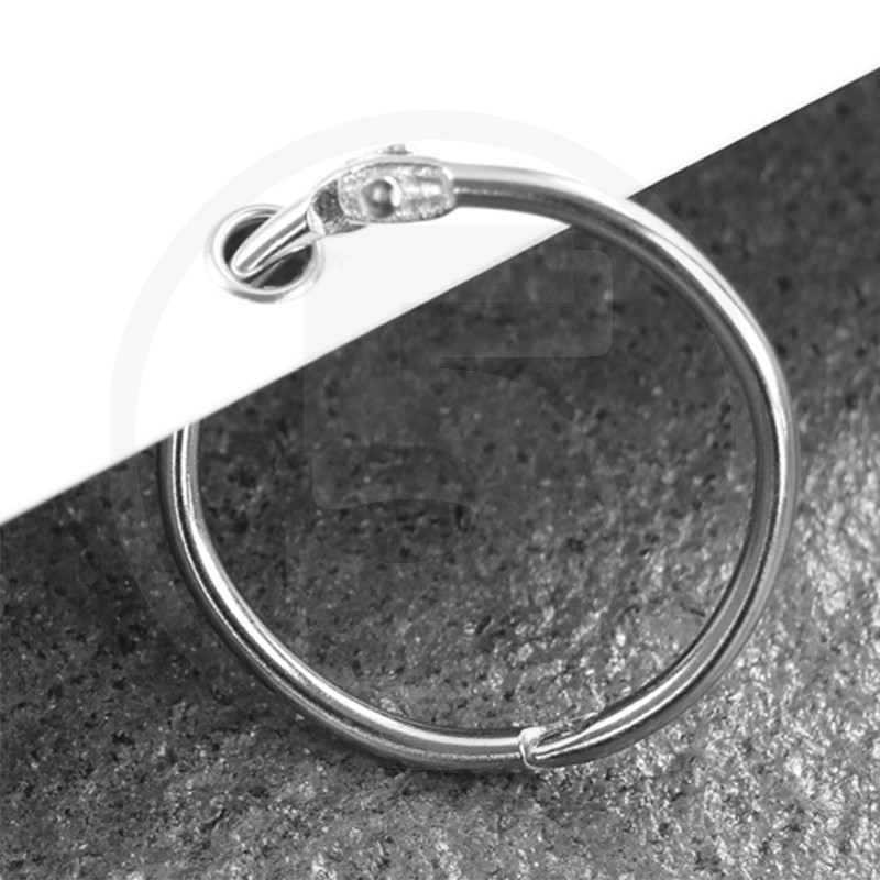 10 pezzi 35 mm anell Anelli metallici apribili per rilegare o chiavi  diam 
