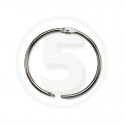 Anelli metallici apribili per legatoria, diametro 38mm, nichelati