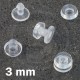 Rivetti in plastica - Bottoni a pressione 3 mm, Trasparente