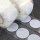 Bollini in velcro autoadesivi, diametro 80mm, Bianco