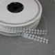 Bollini in velcro autoadesivi, diametro 10mm, Bianco
