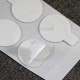Bollini in velcro autoadesivi extra sottili, diametro 15mm, Bianco
