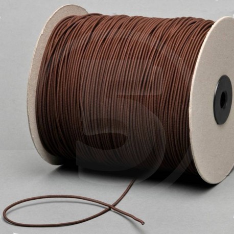 Cordino elastico in bobina, spessore 2,2mm, Marrone