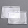 Tasche portabadge 95x77, orizzontale, con foro euro