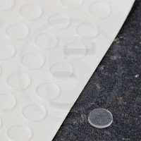 Gommini autoadesivi paraurti piatti diametro 10mm trasparenti