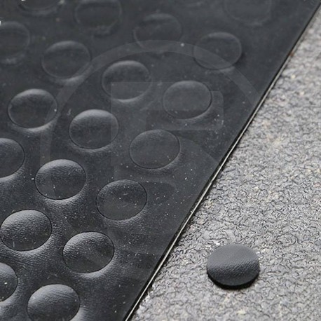 Gommini autoadesivi paraurti piatti diametro 8mm neri