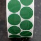 Bollini adesivi colorati in tessuto diametro 30mm. Etichette adesive rotonde color Verde