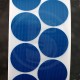 Bollini adesivi colorati in tessuto diametro 30mm. Etichette adesive rotonde color Blu
