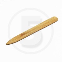 Stecca in bamboo/pieghetta da legatoria, un lato appuntito ed un arrotondato, 19,5cm