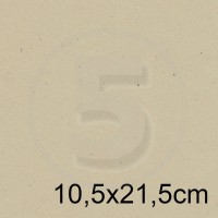 Biglietto in carta FLORA BEIGE formato 10,5x21,5cm 130gr