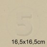 Cartoncino doppio FLORA BEIGE 16,5x16,5 240gr