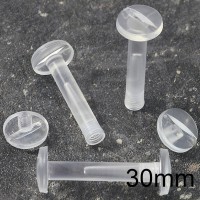 Viti sepolte in plastica Trasparente, lunghezza utile 30mm