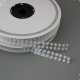Bollini in velcro autoadesivi, diametro 10mm, Bianco