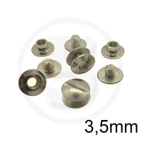 Viti sepolte nichelate, lunghezza utile 3,5mm