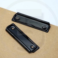 Clipboard pinzette porta blocco 100x30mm NERO