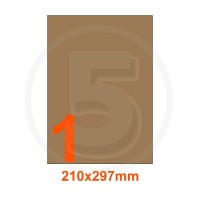 Etichette autoadesive 210x297mm, in carta Kraft mille righe